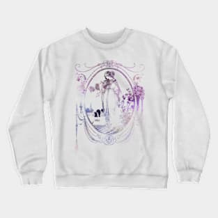 Floral Maiden In Amethyst Crewneck Sweatshirt